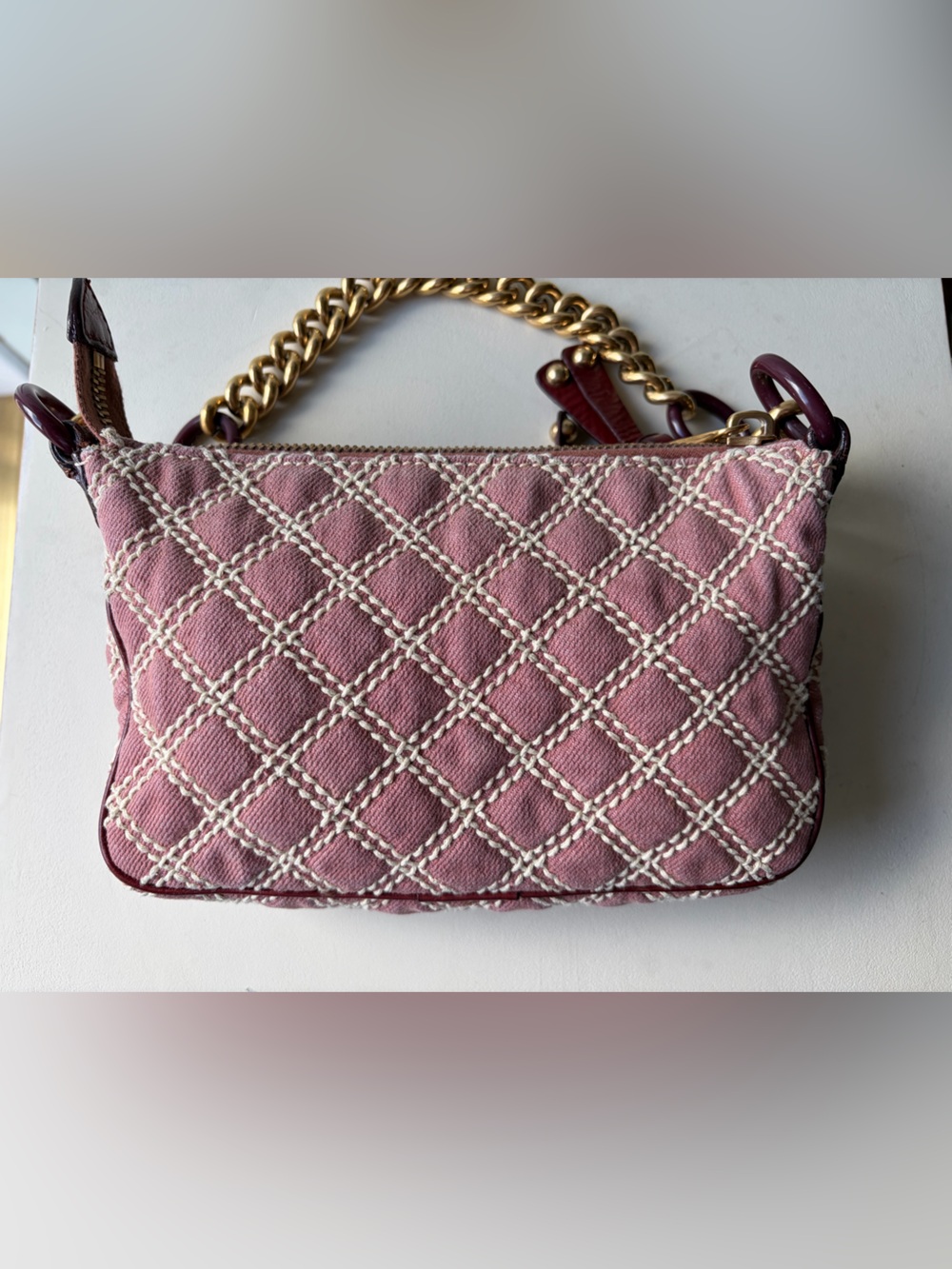 Marc Jacobs Vintage Quilted Denim Cammie Shoulder Bag - Picture 3 of 12